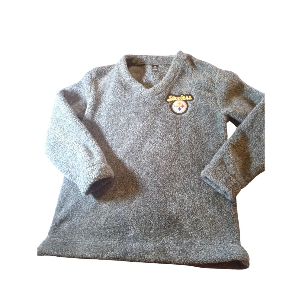 Vintage Pittsburgh Steelers Team Apparel Deep Pile Fleece Pullover Men's Medium